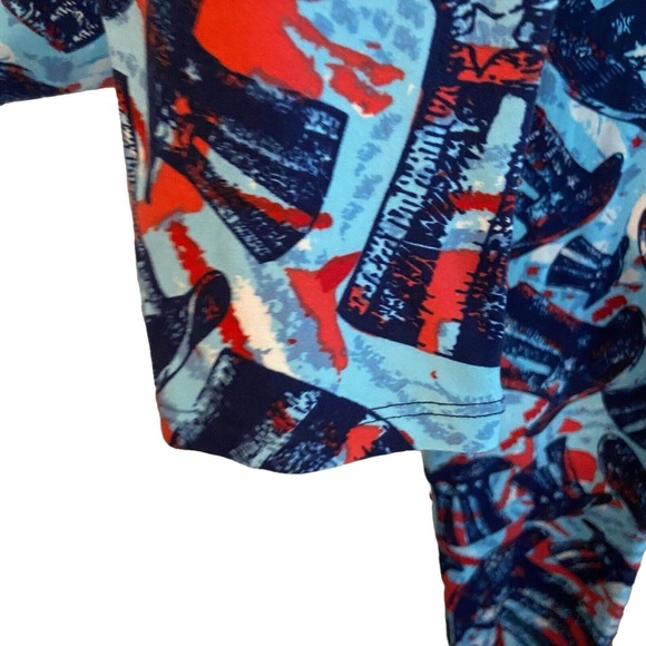 LuLaRoe‎ TC Print Leggings Print Tall & Curvy Hats Independence Day $th July - Picture 5 of 6